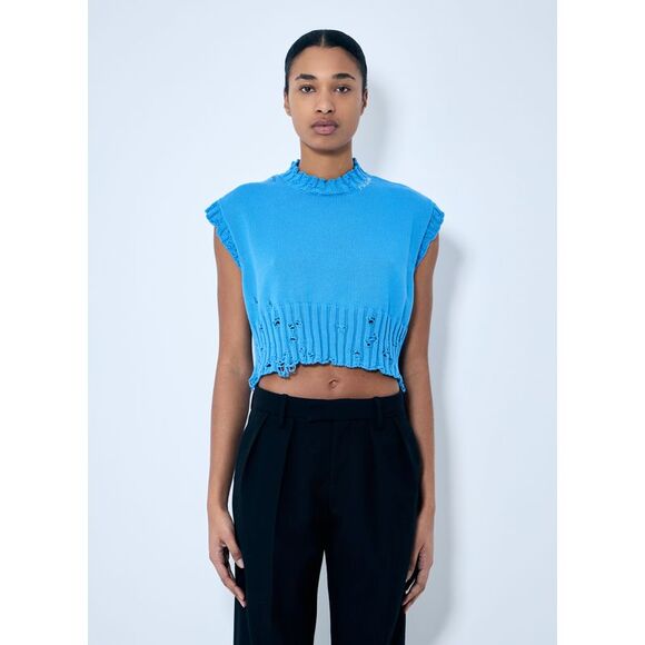 Marni Women Distressed Knit Vest